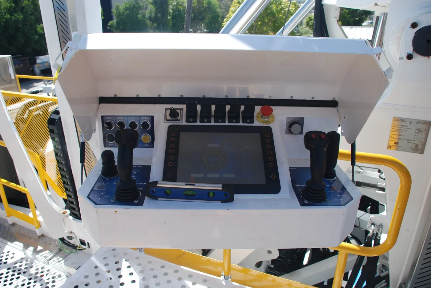 Rig control console programmed in-house