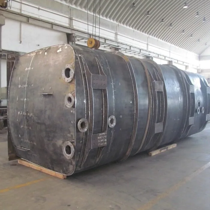 Large custom steel tank fabricated in the HYDCO shop